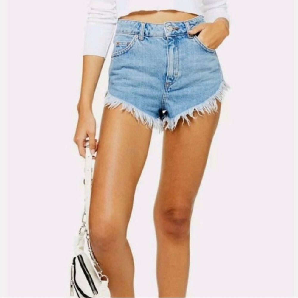 Denim Frayed Women's Shorts